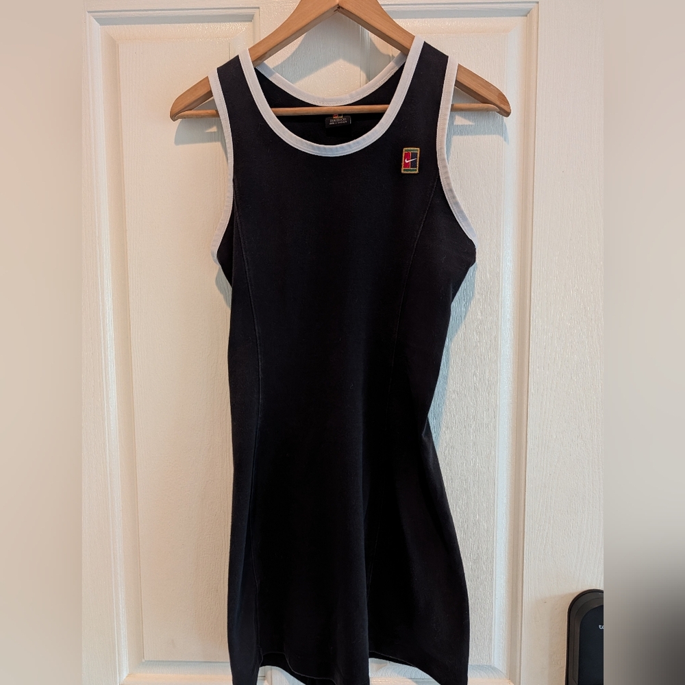 Nike- Black and White Tennis Dress- Youth Medium